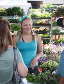 Photo of people at the Rochester Public Market.