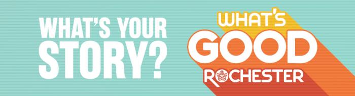 Web banner graphic for What's Good Rochester