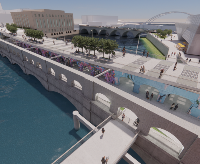 Artist rendering of Aqueduct Reimagined.