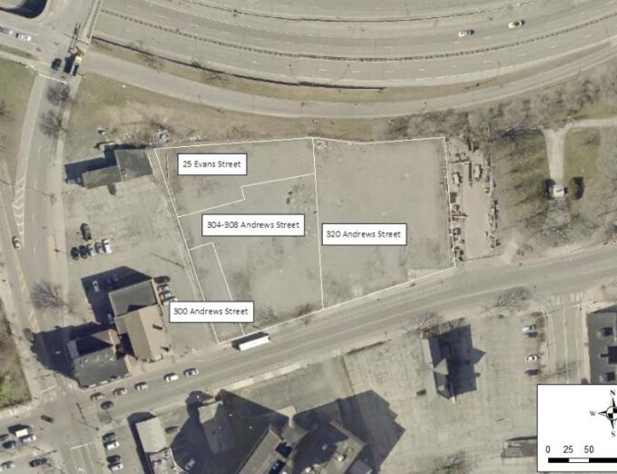 Site Map of Andrews Street Environmental Cleanup