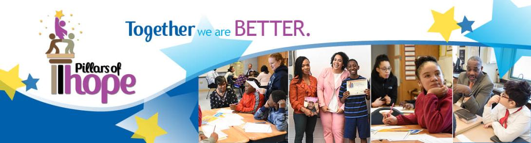 Promotional banner for Pillars of Hope program